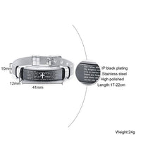 Load image into Gallery viewer, Stainless Steel Christian Lord's Prayer Bracelet
